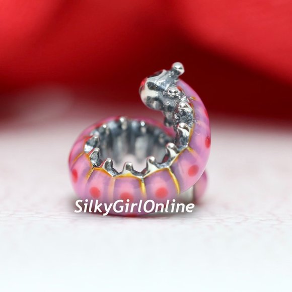 Pandora Cute Curled Caterpillar Charm 790762C01 - Picture 4 of 5